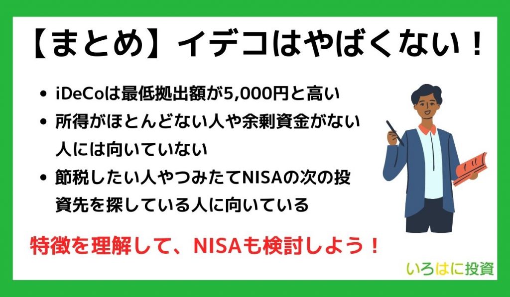 【まとめ】イデコ(iDeCo)はやばくない！