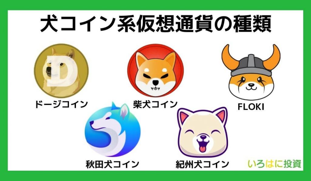 【一覧】犬コイン系仮想通貨の種類まとめ