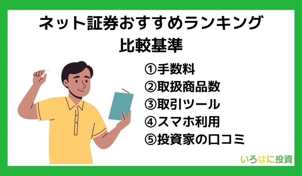 ネット証券おすすめランキングの比較基準