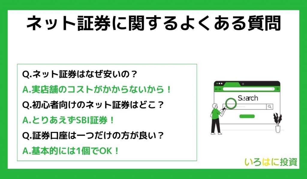 ネット証券に関するよくある質問