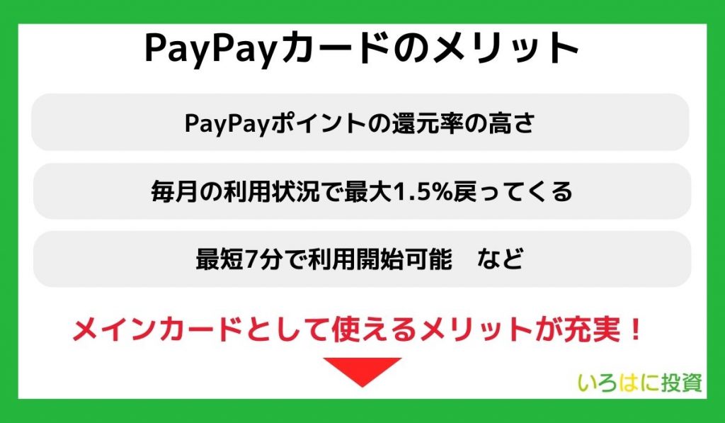 PayPayカードのメリット