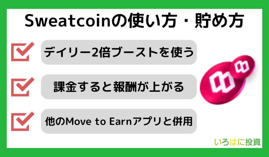 Sweatcoinの使い方（報酬の効率的な貯め方）