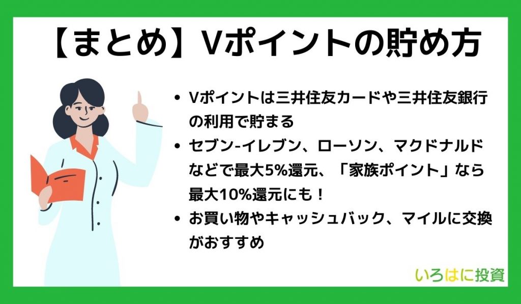 【まとめ】Vポイントの貯め方・おすすめのカード