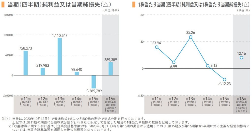 TMN　当期純利益