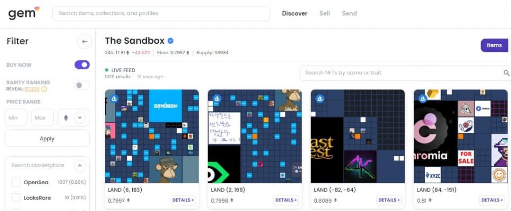 The SandboxのLAND価格はどれくらい？