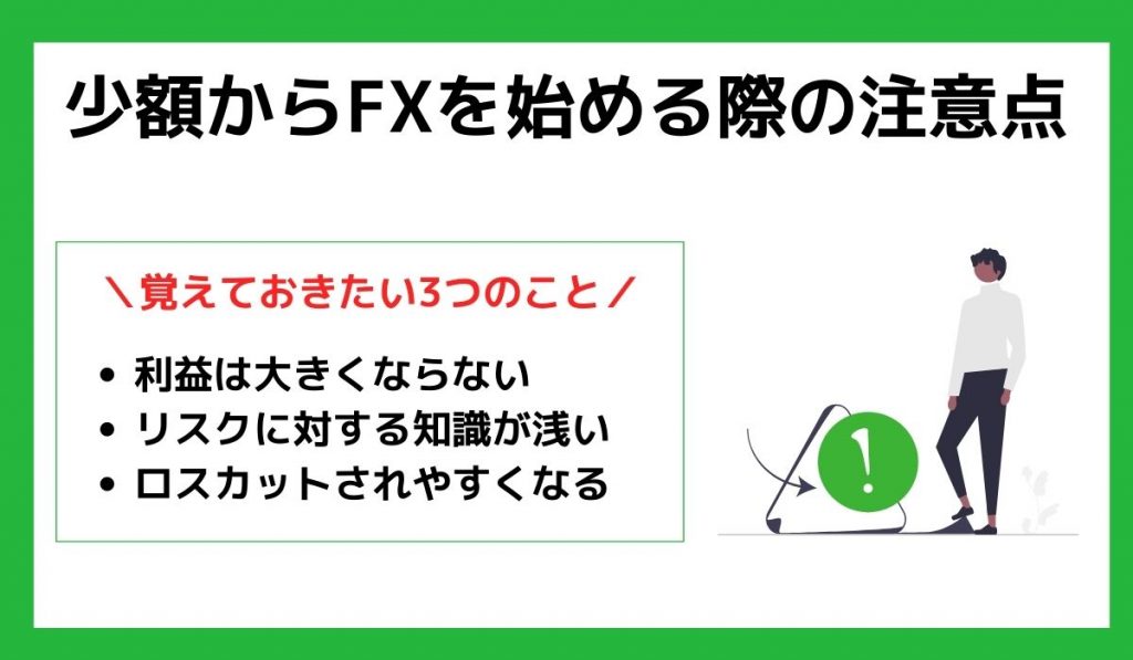 少額からFXを始める際の注意点