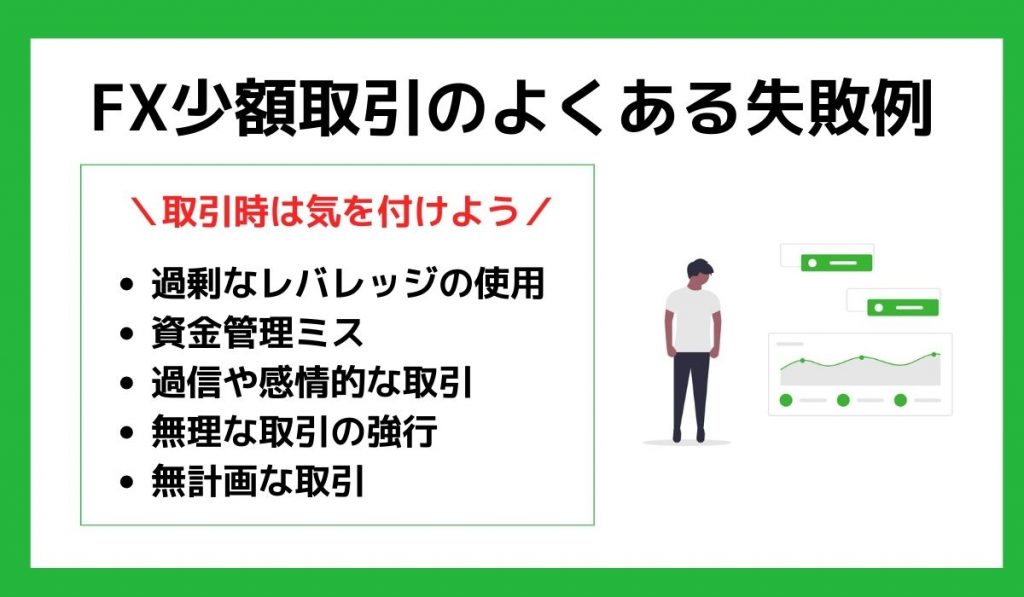FX少額取引のよくある失敗例