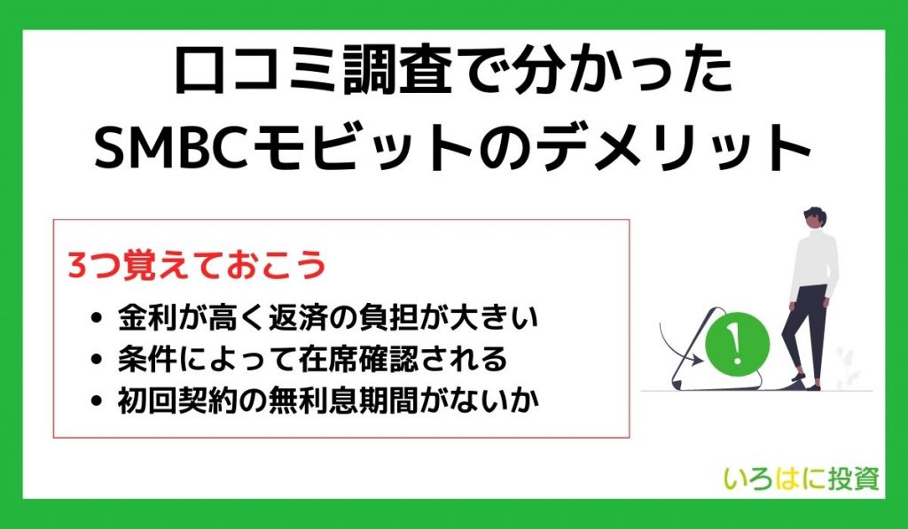 smbcモビットのデメリット