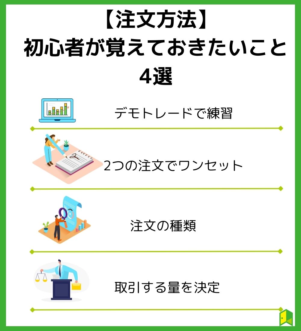 【注文方法】初心者が覚えておきたいこと4選