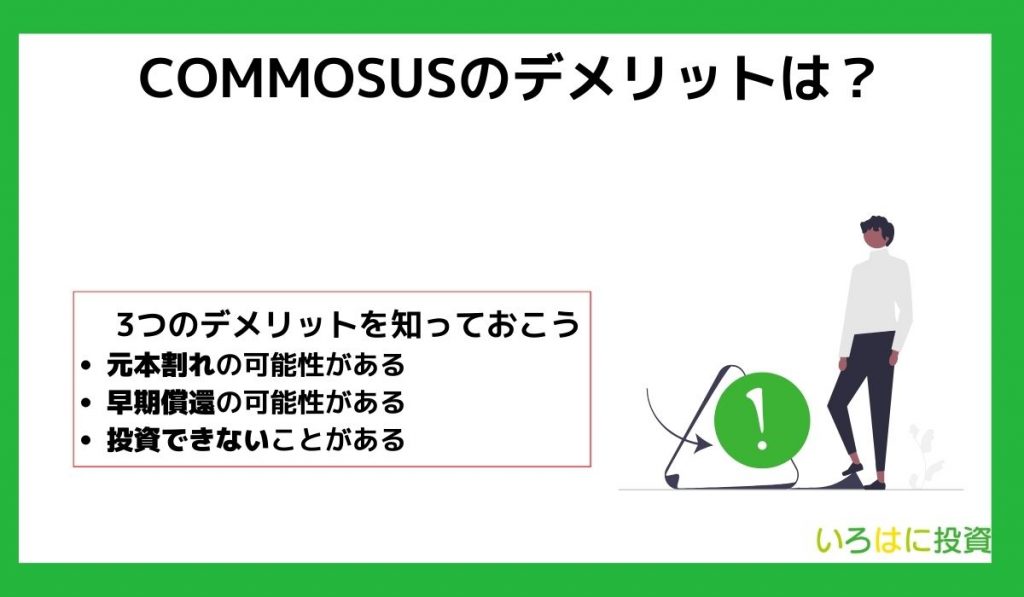 COMMOSUSのデメリットは?