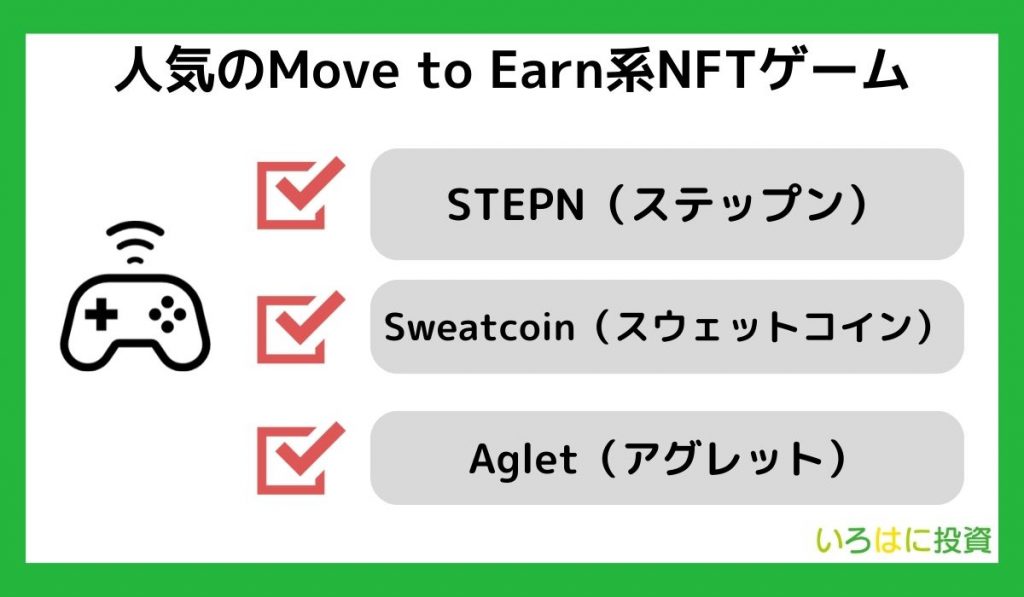 人気のMove to Earn系NFTゲーム