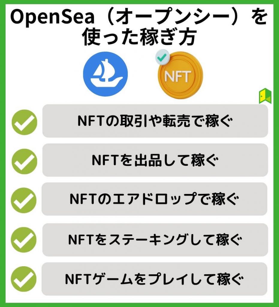 OpenSea（オープンシー）を使った稼ぎ方