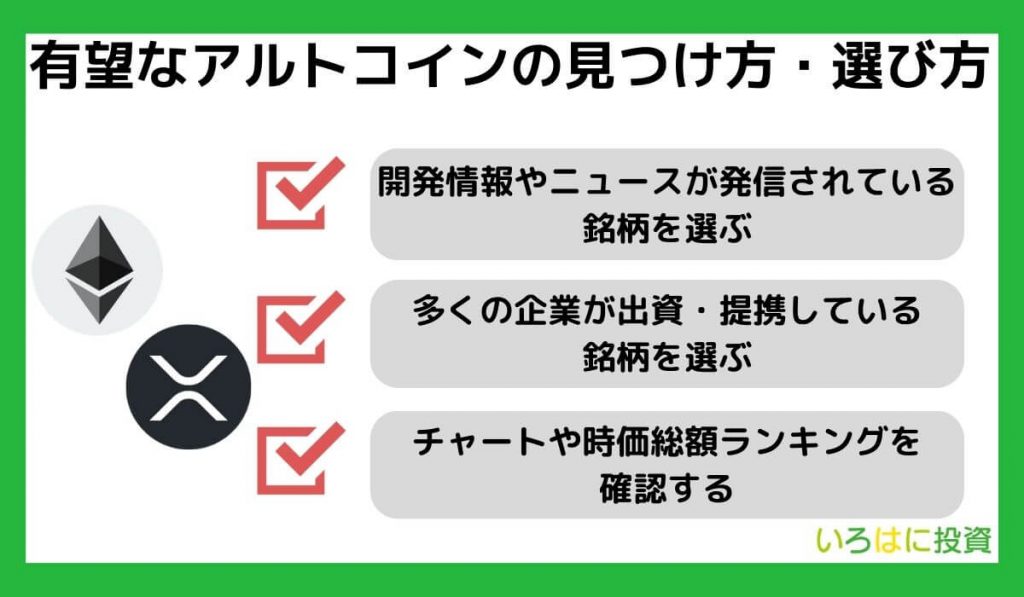 有望なアルトコインの見つけ方・選び方