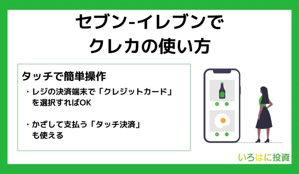 セブン-イレブンでクレジットカードの使い方