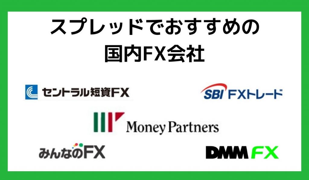 スプレッドでおすすめの国内FX会社