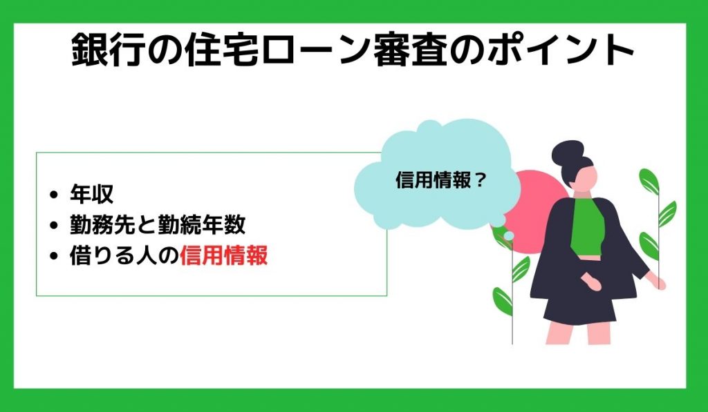 銀行の住宅ローン審査のポイント