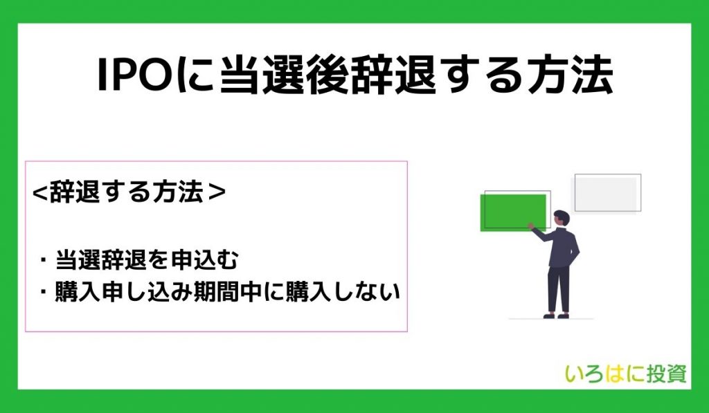 IPOに当選後辞退する方法