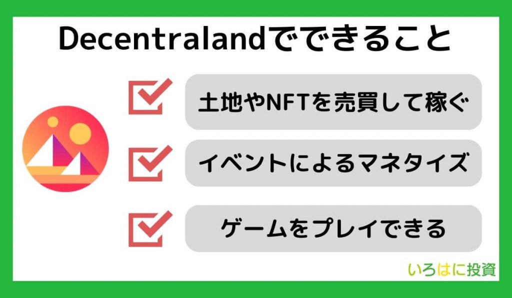 Decentralandでできること【メタバース】