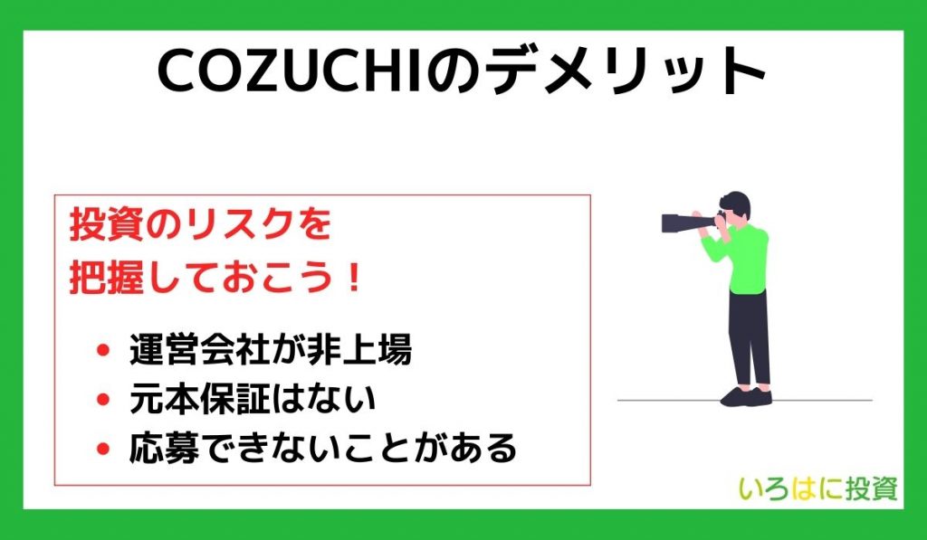 COZUCHIのデメリット