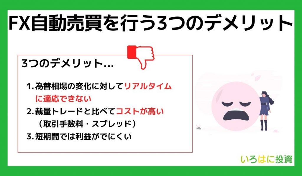 FX自動売買を行う3つのデメリット