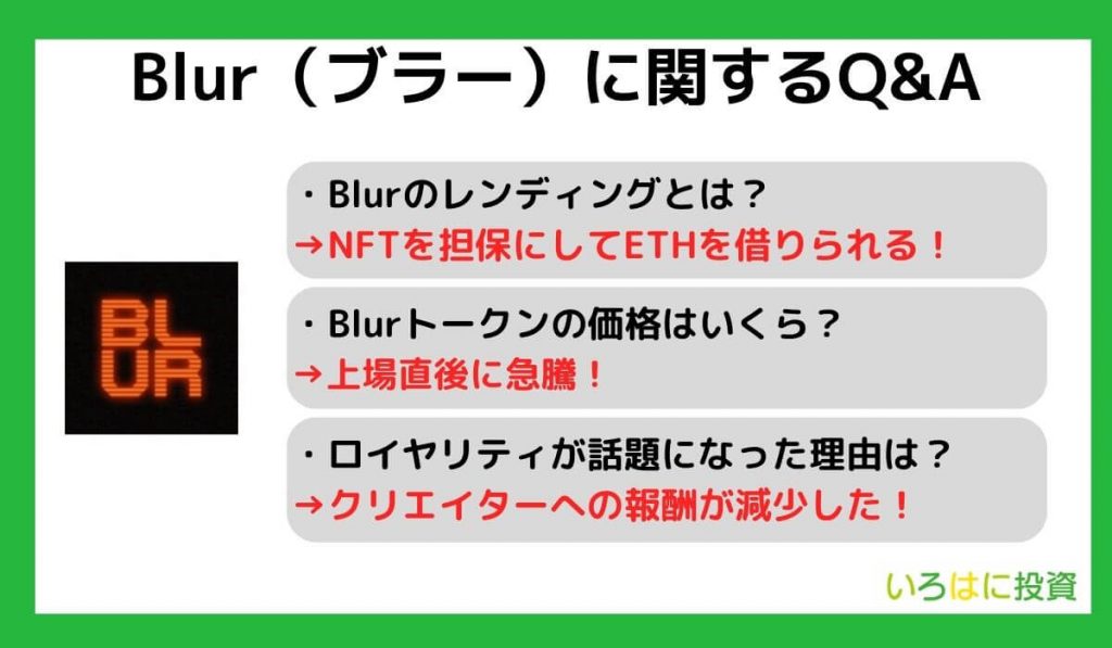 Blur（ブラー）に関するQ&A