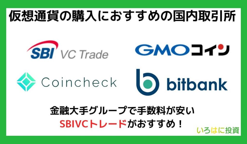 仮想通貨の購入におすすめの国内取引所