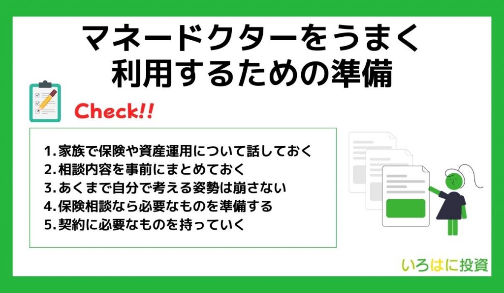 マネドクターをうまく利用するための準備