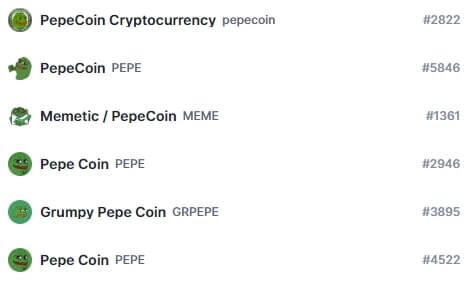 ペペとペペコインは同じ？