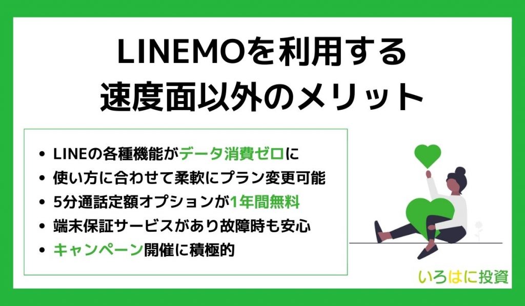 LINEMOを利用する速度面以外のメリット