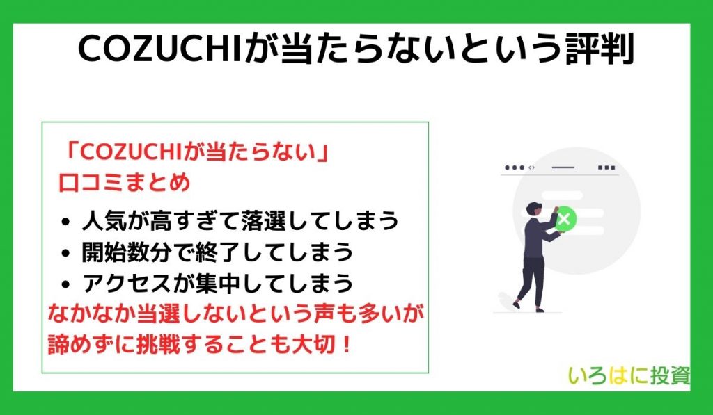 COZUCHIが当たらないという評判