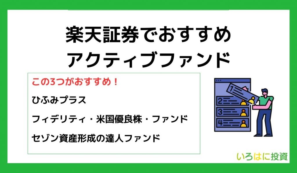 楽天証券の投資信託おすすめランキング3選【アクティブファンド】