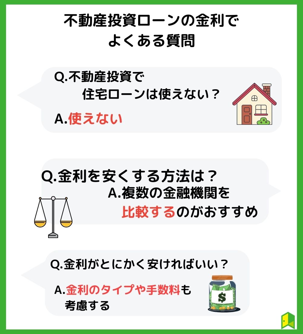 不動産投資ローンのよくある質問