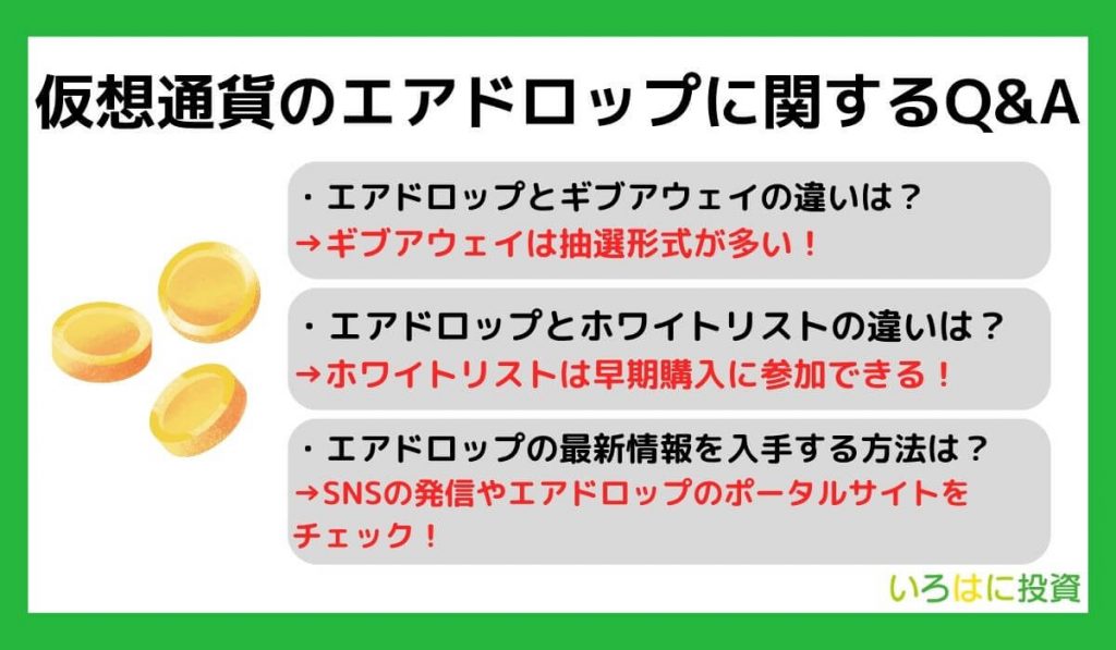 仮想通貨のエアドロップに関するQ&A