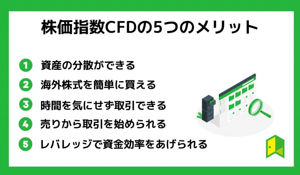 株価指数CFDの5つのメリット