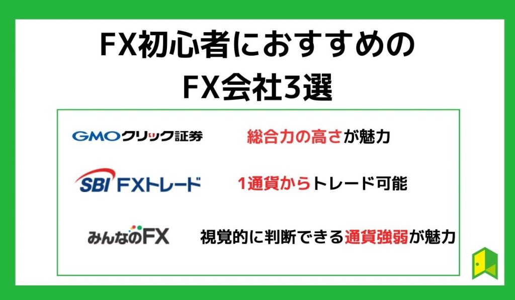 FX会社おすすめ3選