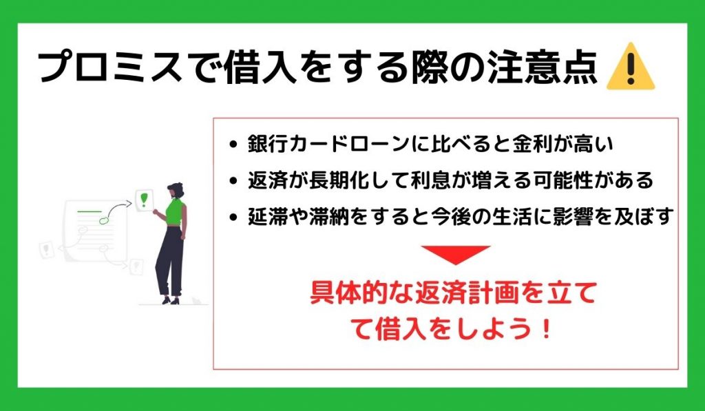 プロミスで借入をする際の注意点