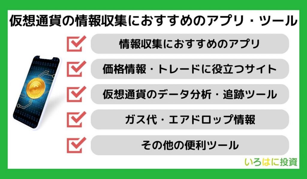 仮想通貨の情報収集におすすめのアプリ・ツール