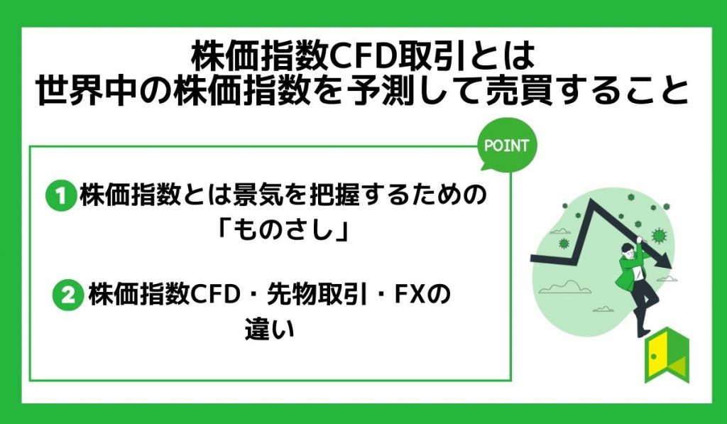 株価指数CFD取引とは 世界中の株価指数を予測して売買すること