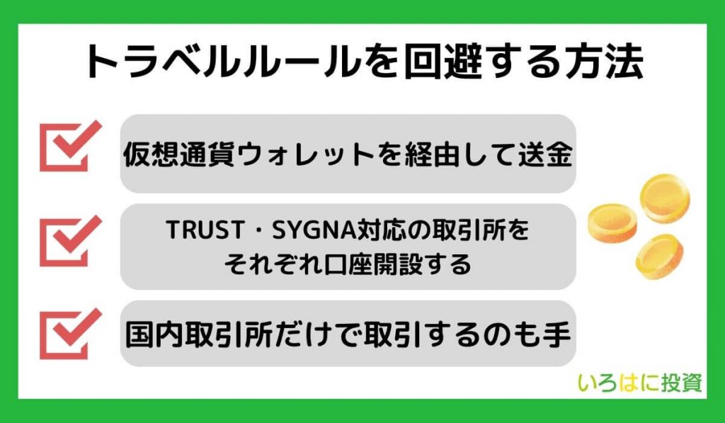 トラベルルールを回避する方法