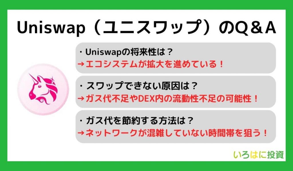 Uniswap（ユニスワップ）に関するQ＆A