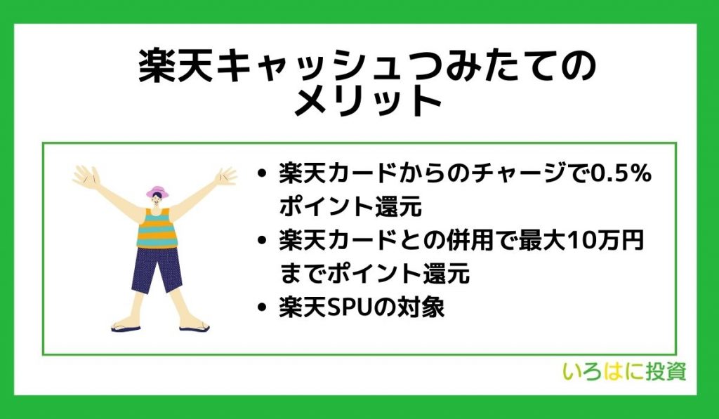 楽天キャッシュつみたてのメリット