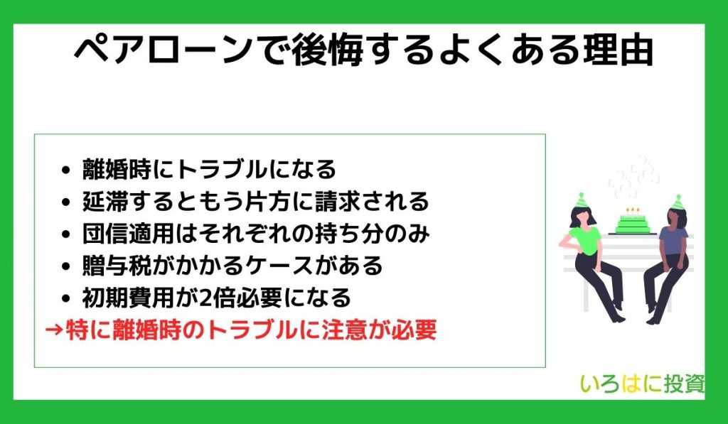 ペアローンで後悔するよくある理由