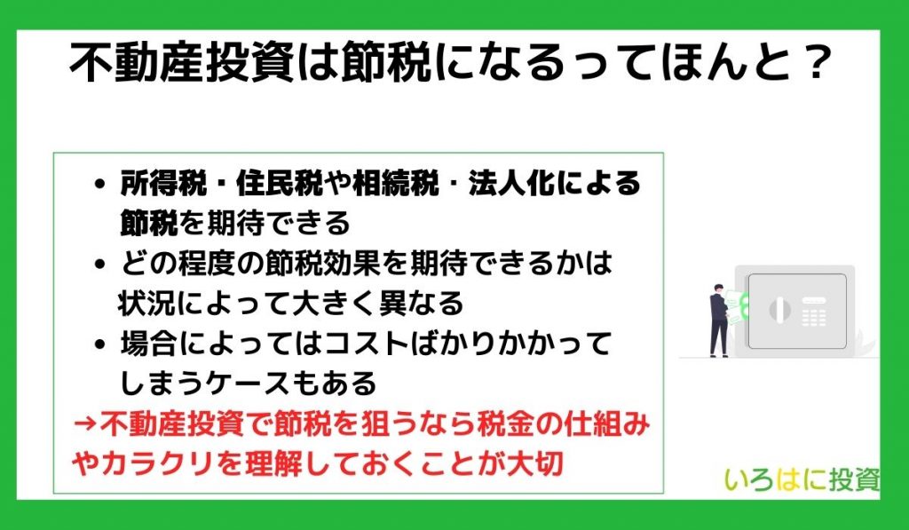 不動産投資は節税になるってほんと?