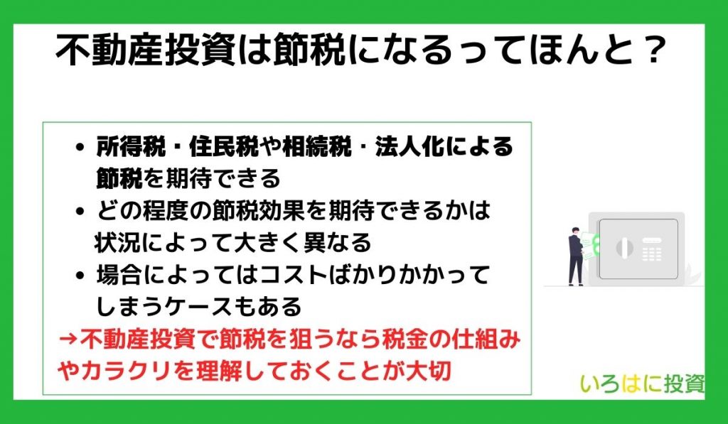 不動産投資は節税になるってほんと？