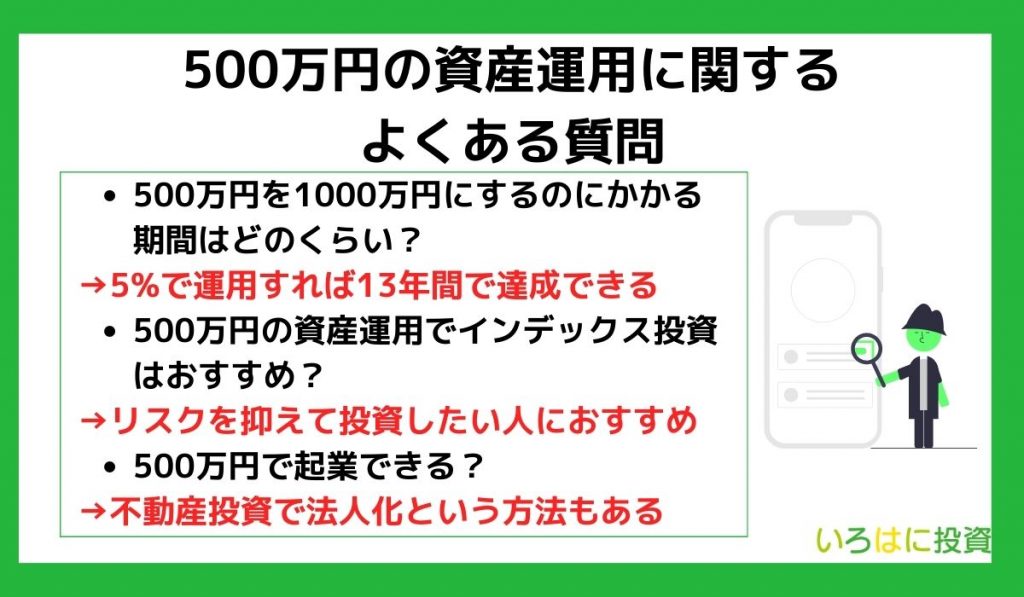 500万円の資産運用に関するよくある質問