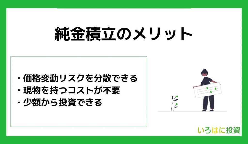 純金積立のメリット