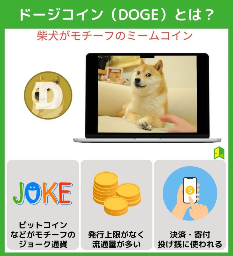 ドージコイン（DOGE）とは？ 3つの特徴を解説