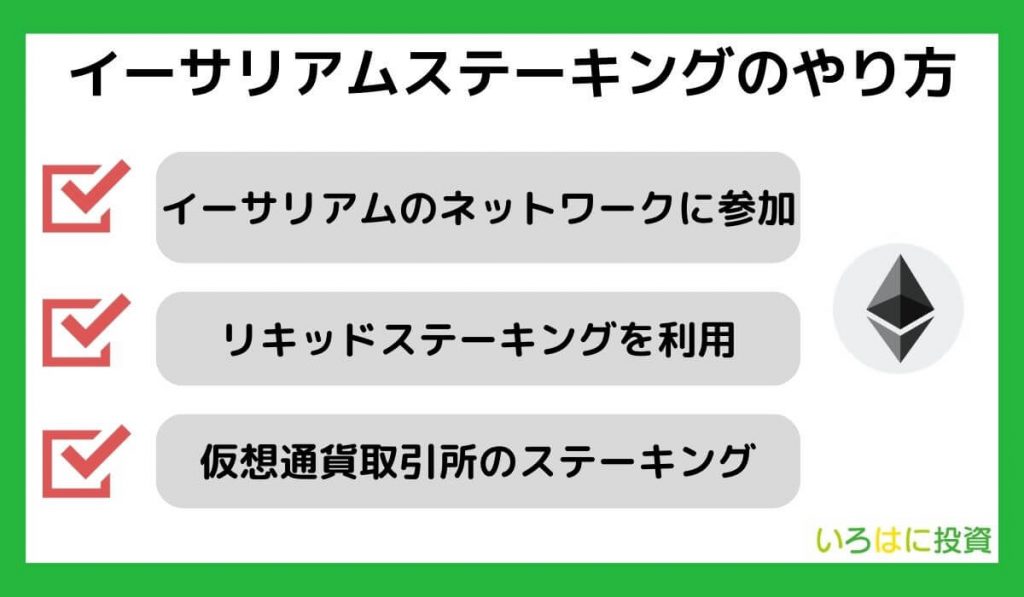 イーサリアムステーキングのやり方