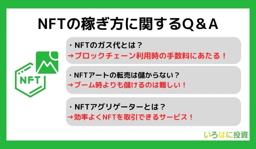 NFTの稼ぎ方に関するQ＆A