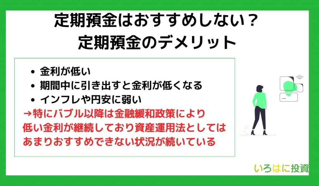 定期預金はおすすめしない？定期預金のデメリット